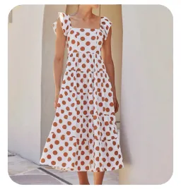 Mister Zimi Gabrielle Dress Tan Spot Size 12 for rent on The Volte - image 1