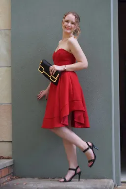 Pilgrim Midnight Chaos Dress in Red Size 6 for rent on The Volte - image 1