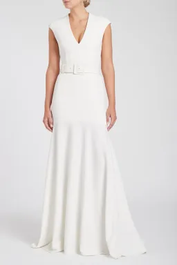 Rebecca Vallance Milan Gown White Size 12 for rent on The Volte - image 3