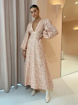 By Nicola Cher Maxi Dress In Floral Camo Size 6 for rent on The Volte - image 1