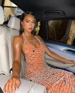 Khanums Kyhlet Maxi Dress Orange Size S / Au 8 for rent on The Volte - image 5