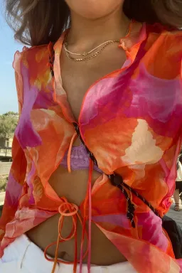 Rat & Boa Fiametta Blouse Multi Size 12 for rent on The Volte - image 7