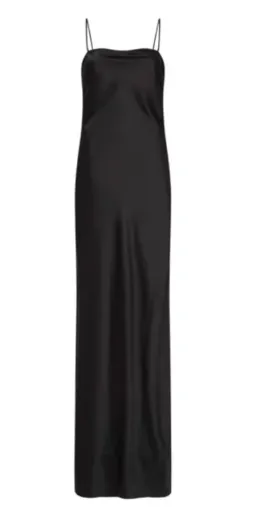 Camilla and Marc Miranda Square Neck Satin Maxi Dress Black Size 6 for rent on The Volte - image 4