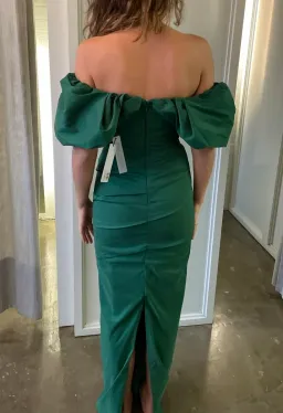 Rachel Gilbert Frey Gown Green Size 1 / AU 8 for rent on The Volte - image 2