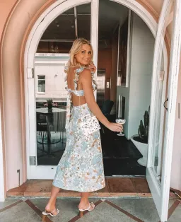 Zimmermann Super Eight Frilled Midi Dress Floral Size 2 / AU 12 for rent on The Volte - image 2