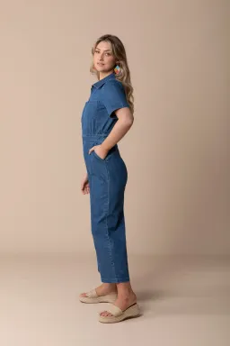 Frock Me Out Denim Freestyler Jumpsuit Vintage Wash Size 18 for rent on The Volte - image 3