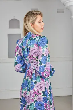 Zimmermann Poppy Plunge Midi Dress Print Size 1/AU 10 for rent on The Volte - image 4