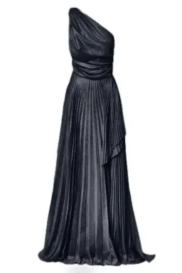 Aurelio Costarella Long Grey/Silver dress for rent on The Volte - image 3