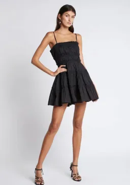 Aje Breathless Mini Dress Black Size 4 / XXS for rent on The Volte - image 1