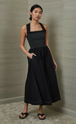 Bec & Bridge Nikolina Midi Dress Black Size 10  for rent on The Volte - image 1