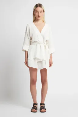 Watson X Watson Hydra Dress Ivory Size 10 for rent on The Volte - image 1