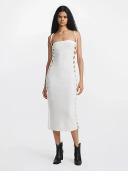Dion Lee Mirror Braid Strap Dress White Size XS/Au 6 for rent on The Volte - image 1