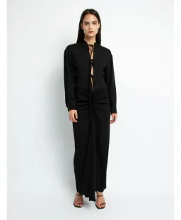 Christopher Esber Bertoia Long Sleeve Dress Black Size 8  for rent on The Volte - image 3