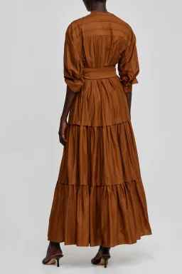 Acler Hugh Maxi Dress Dijon Stripe Size 6  for rent on The Volte - image 4