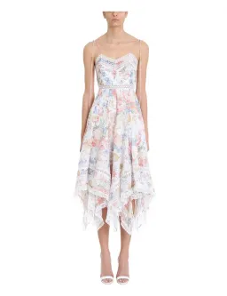 Zimmermann Bowie Pintuck Scarf Dress Floral Size 2/Au 12 for rent on The Volte - image 1