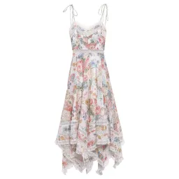 Zimmermann Bowie Pintuck Scarf Dress Floral Size 2/Au 12 for rent on The Volte - image 3