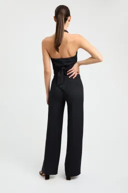 Kookai Ariel Vest Top and Ariel Low Rise Pants Set Black Size 14 & 12 for rent on The Volte - image 3