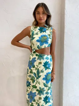 Sir the Label Alexandre Knot Dress Floral Size 8 for rent on The Volte - image 2