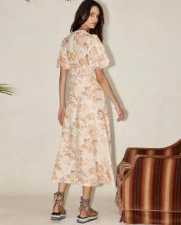 Alémais Philomena Midi Dress Print Size 12 for rent on The Volte - image 4