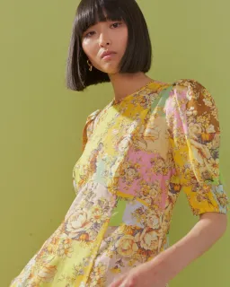 Alémais Matilde Midi Dress Floral Size 12 for rent on The Volte - image 2