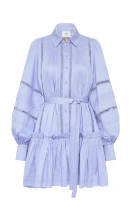 Aje Elodie Ladder Trim Mini Dress Cool Lavender Size 14 for rent on The Volte - image 6