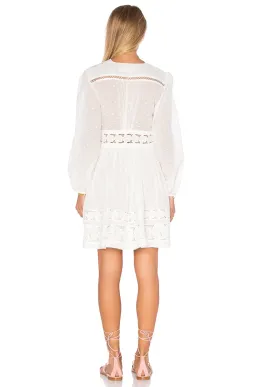 Zimmermann Realm Embroidered Panel Dress White Size 8 for rent on The Volte - image 4