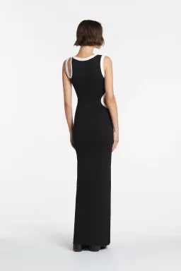 Sir the Label Evalina Cut Out Dress Black Size 1/Au 8 for rent on The Volte - image 2
