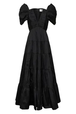 Aje Statuesque Tiered Gown Black Size 8 / S for rent on The Volte - image 3