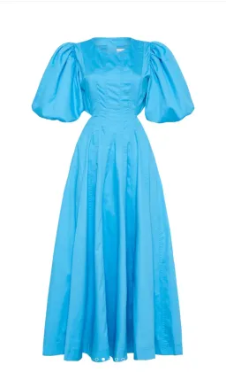 Aje Fallingwater Cut Out Midi Dress Cerulean Blue Size 10 / M for rent on The Volte - image 3