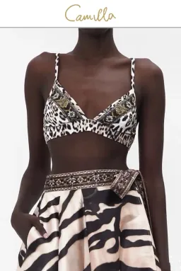 Camilla Jersey Turtleneck Tame My Tiger Black with Camilla Cool For Cats Soft Bra with Back Clip (AU16) for rent on The Volte - image 8