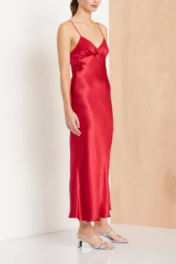 Bec & Bridge Vision of Love Midi Dress Red Size 12 for rent on The Volte - image 1