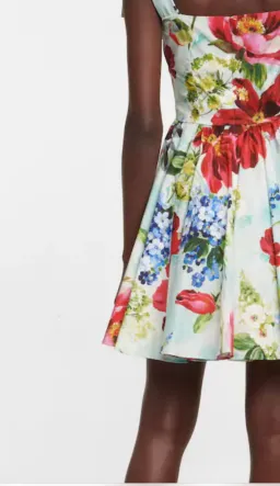 Dolce & Gabbana Cotton Poplin Mini Dress Floral Size 12 for rent on The Volte - image 6