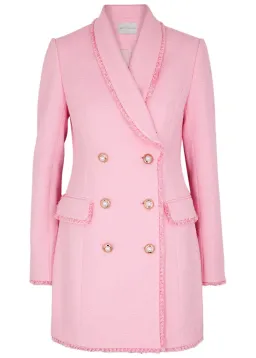 Rebecca Vallance Garance Crepe Blazer Dress Pink Size 10 for rent on The Volte - image 4