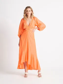 Sheike Bravo Maxi Dress Orange Size 8 / S for rent on The Volte - image 1