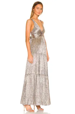 Sabina Musayev Pacific Dress Gold Size 8 for rent on The Volte - image 2