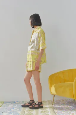 Alemaïs Catalina Yellow Shorts and Shirt Set Size 10 for rent on The Volte - image 2
