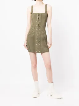 Dion Lee Laced Corset Mini Dress Moss Green Size S/AU 8 for rent on The Volte - image 5