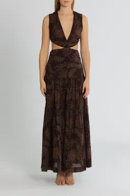 Bec & Bridge Desert Palm Maxi Dress Print Size 8 for rent on The Volte - image 1