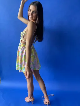 For Love & Lemons Emily Backless Dress Size XS/Au 6  for rent on The Volte - image 2