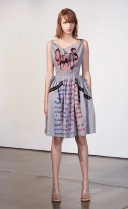 Vivienne Westwood Anglomania Chaos Dress Print Size 10 for rent on The Volte - image 1