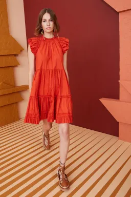 Ulla Johnson Joan Ruffle Dress Size US 8/AU 12 for rent on The Volte - image 2