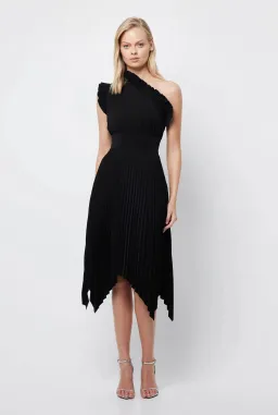 Mossman The Lady Like Midi Dress Black Size 12 for rent on The Volte - image 1