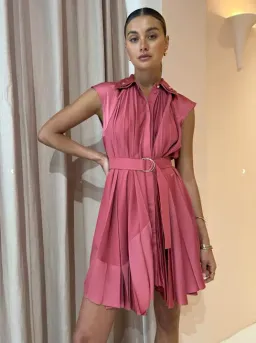 Acler Seymour Dress Dusty Pink Size 6 for rent on The Volte - image 2