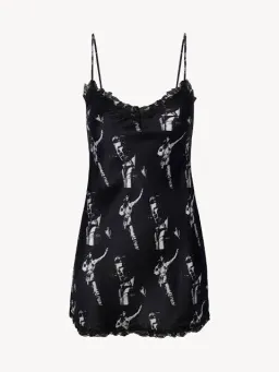 Realisation Par Sukita Mini Silk Slip Dress Stardust Size 6 for rent on The Volte - image 2