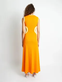 Christopher Esber Fran Verner Bind Tank Dress Orange Size 12  for rent on The Volte - image 2