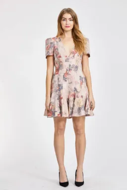 Zimmermann Radiate Flip Mini Dress Floral Size 0P / Au 6 for rent on The Volte - image 1