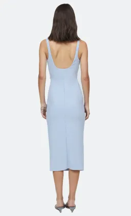 Bec & Bridge Karina Tuck Midi Dress Powder Blue Size 8 for rent on The Volte - image 4