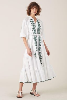 Tigerlily Villaya Linen Maxi Dress Size 8 for rent on The Volte - image 1