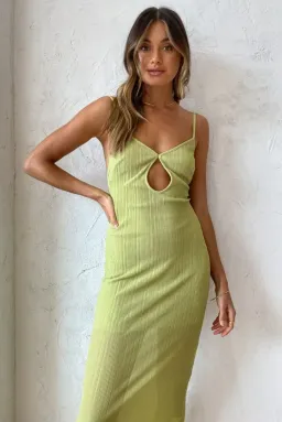 Bec & Bridge Plisse Dress Green Size 6 for rent on The Volte - image 2