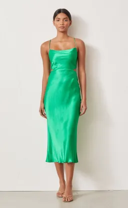Bec & Bridge Loren Midi Dress Green Size 6 for rent on The Volte - image 1